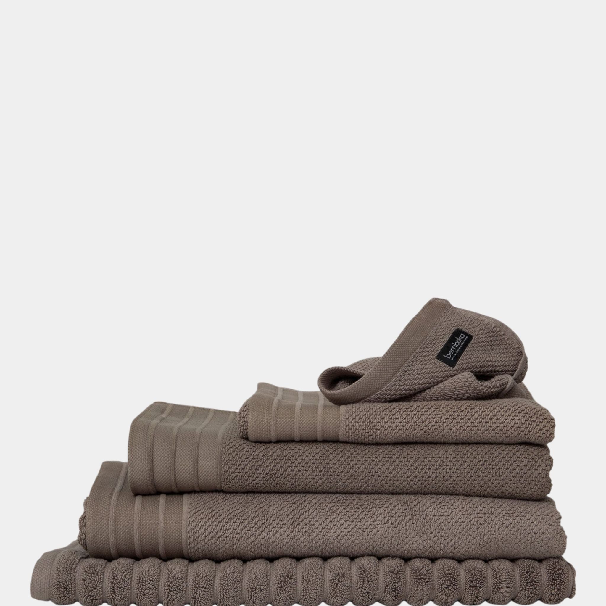 Bemboka Pure Cotton Bath Towel - Jacquard Mocha