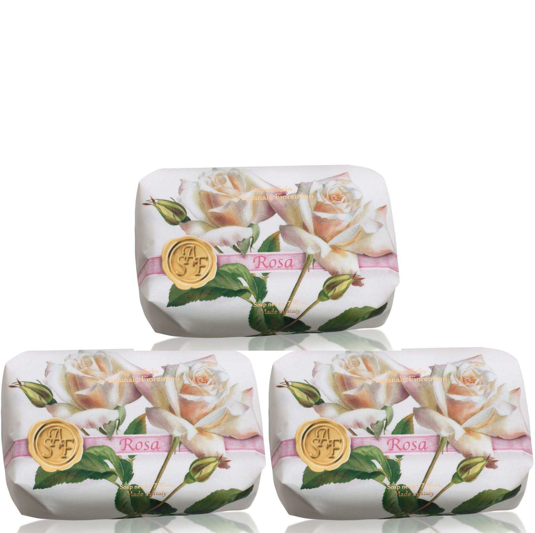 Saponificio Artigianale Fiorentino Rose Italian Bar Soap 12pcs