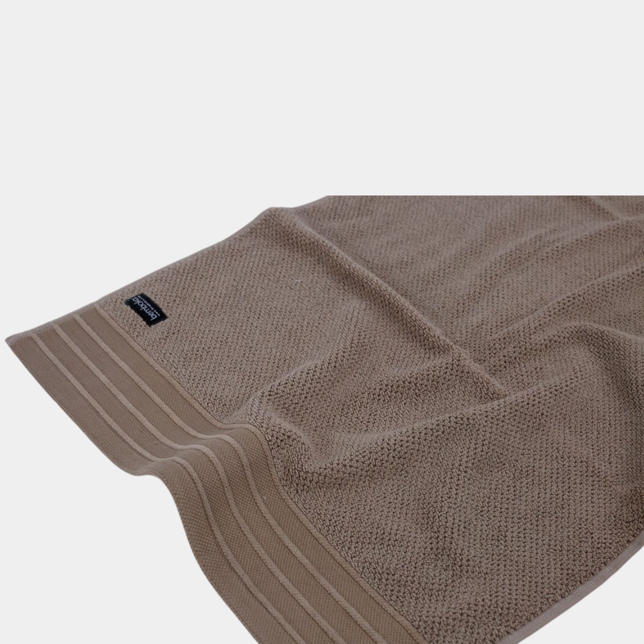 Bemboka Pure Cotton Hand Towel - Jacquard Mocha