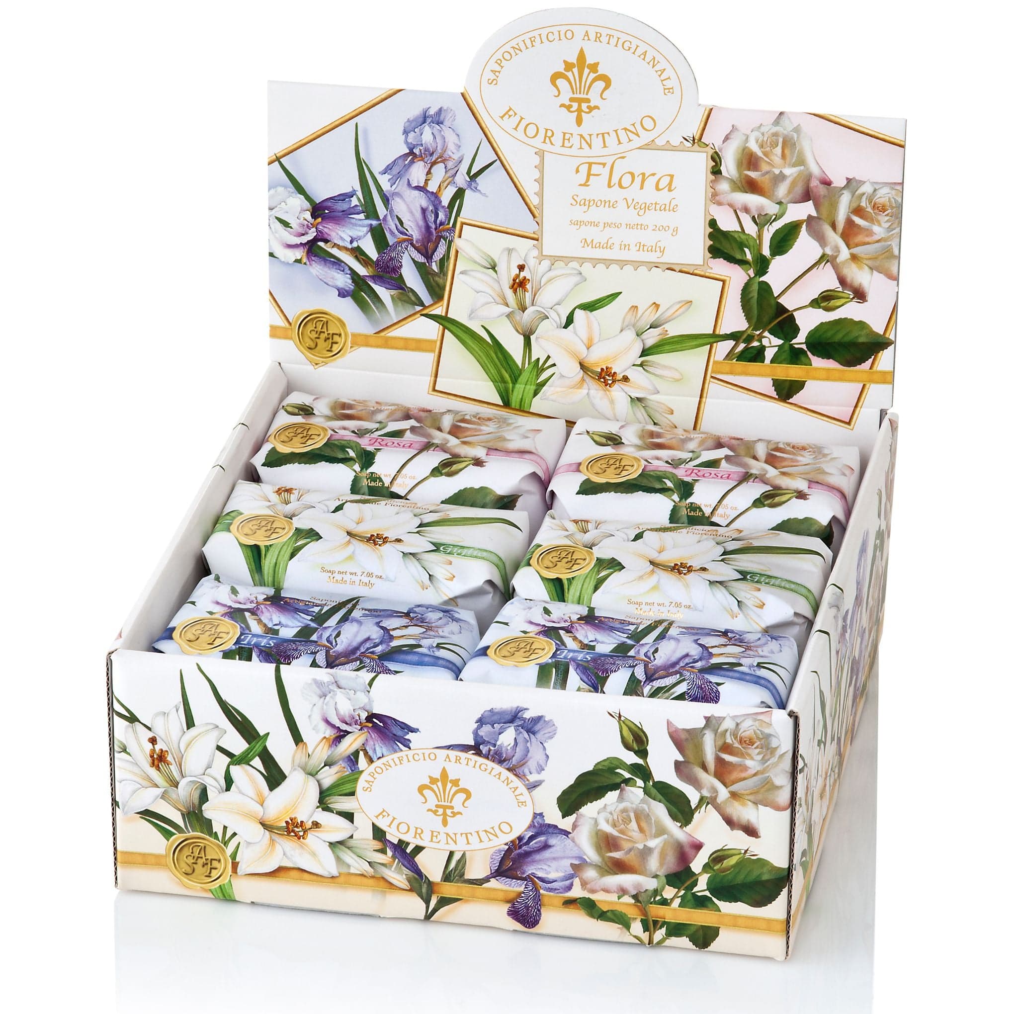 Saponificio Artigianale Fiorentino Rose Iris Lily 12pcs