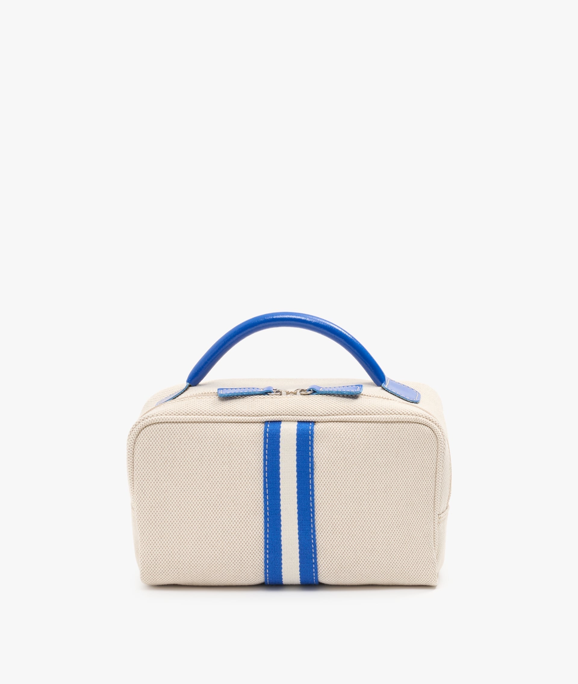 My Style Bags Berkeley Positano  Cosmetic Bag Natural with Blue Stripes