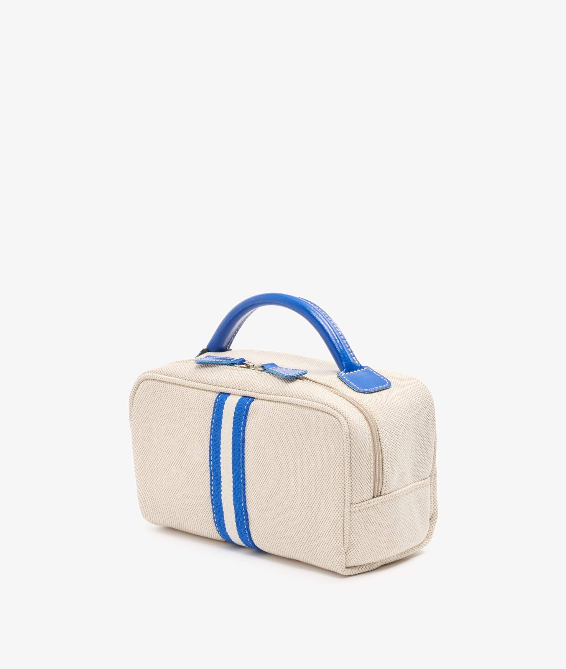My Style Bags Berkeley Positano  Cosmetic Bag Natural with Blue Stripes
