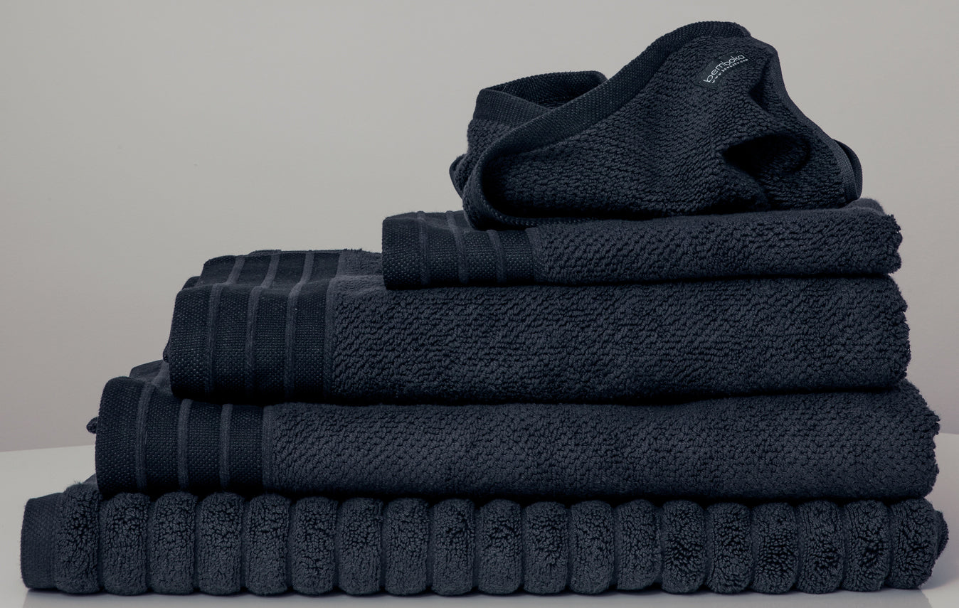 Bemboka Pure Cotton Hand Towel - Jacquard Ink