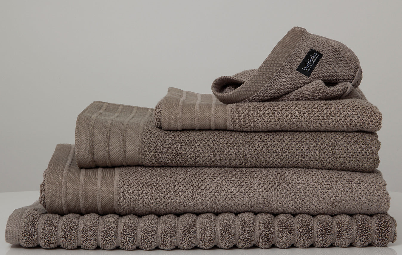 Bemboka Pure Cotton Hand Towel - Jacquard Mocha