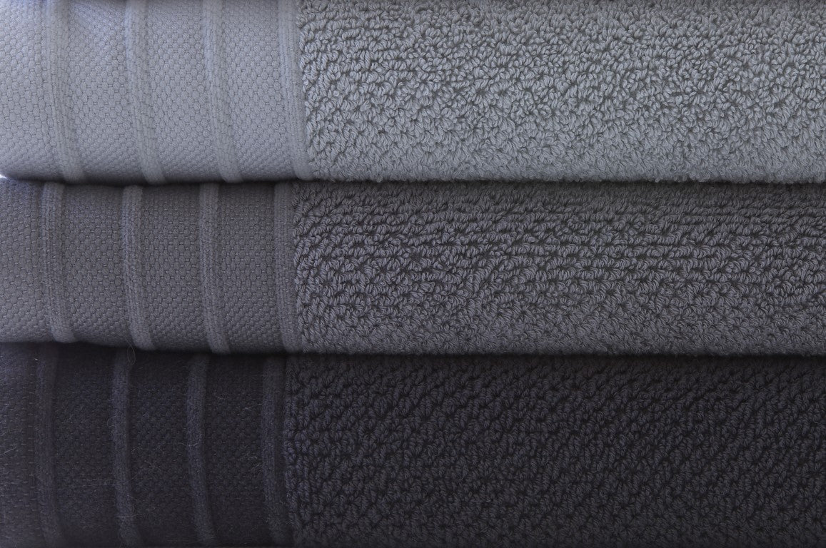 Bemboka Pure Cotton Hand Towel - Jacquard Grey