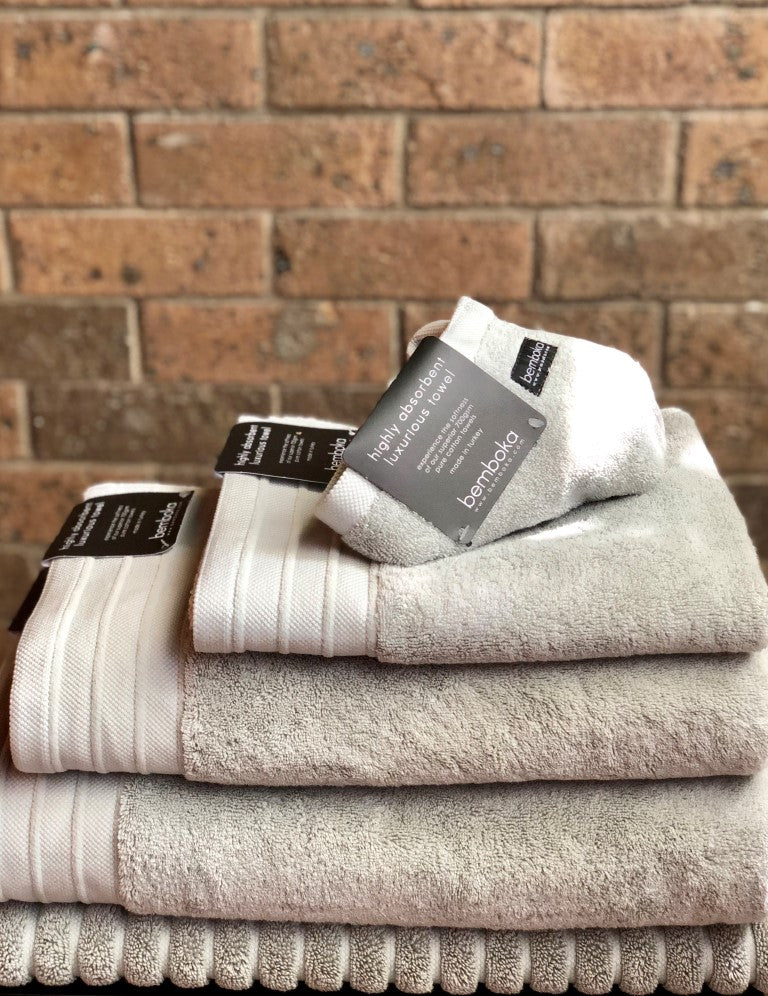 Bemboka Pure Cotton Hand Towel - Luxe Dove