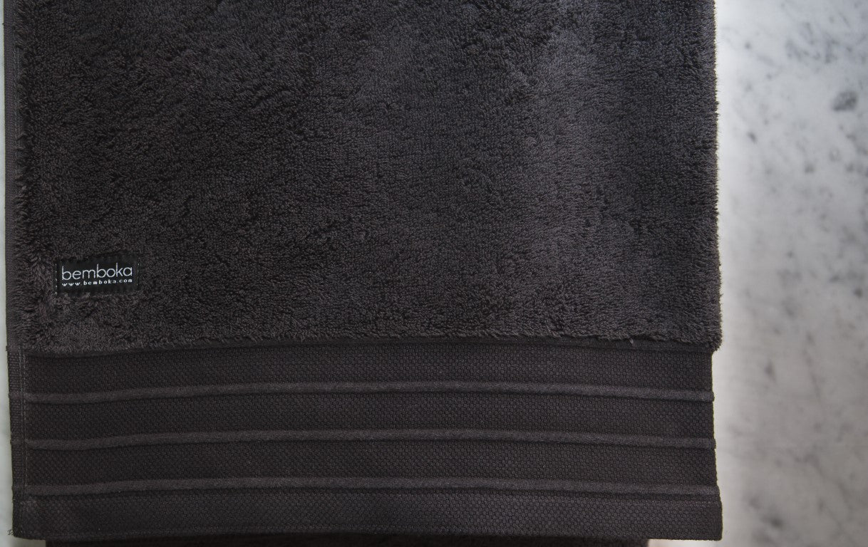 Bemboka Pure Cotton Hand Towel - Luxe Charcoal