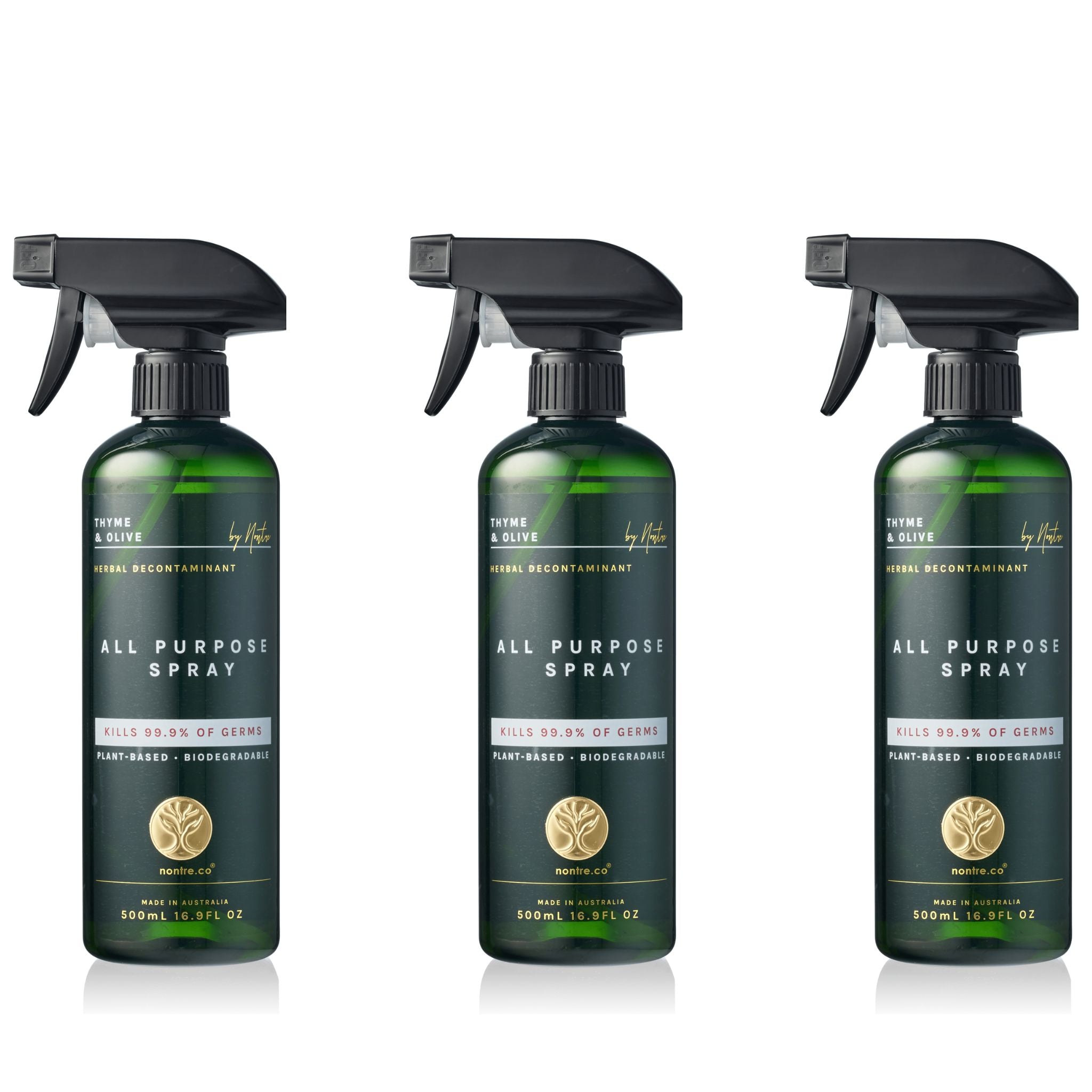 Nontre.co Antibacterial All Purpose Spray 500ml Thyme & Olive Bundle