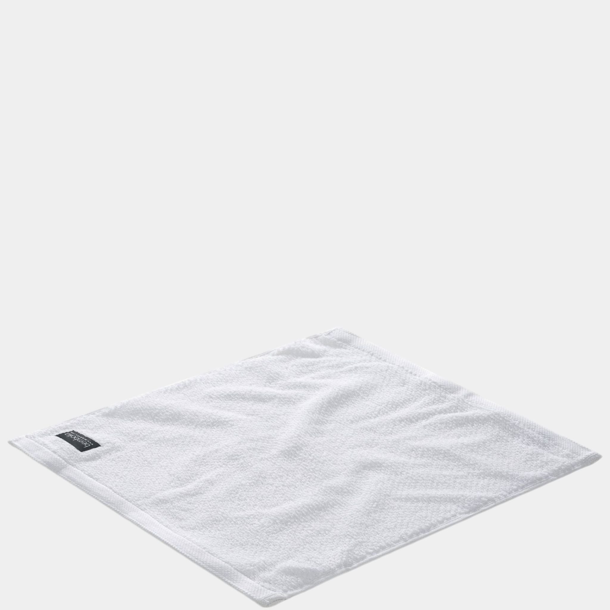 Bemboka Pure Cotton Face Washer - Jacquard White