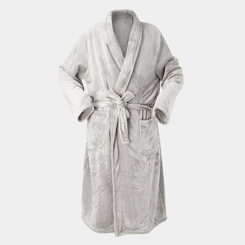 Brogo Bathrobe Brogo Microfiber Supersoft Woven Bathrobe Dove L/XL Brand