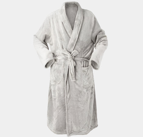 Brogo Bathrobe Brogo Microfibre Supersoft Woven Bathrobes Dove S/M Brand