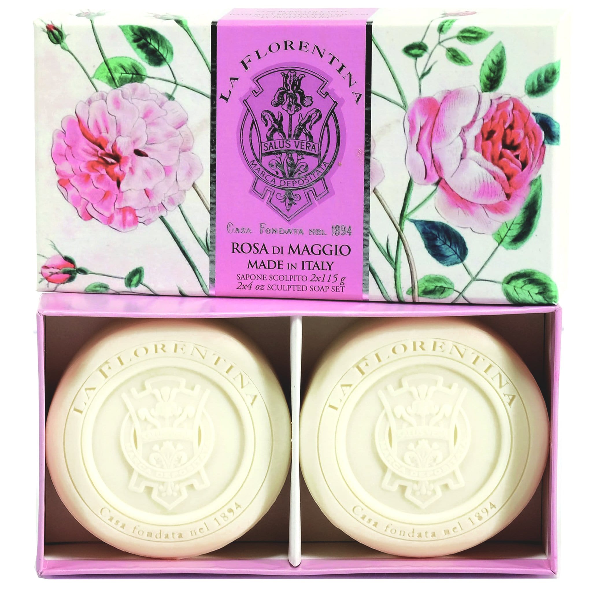 La Florentina Rose of May 2 Bars Soap 115g  Gift Box