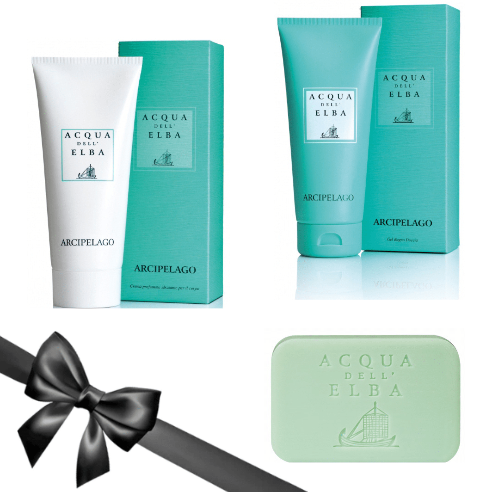 Acqua dell’Elba Gift Set Arcipelago 3 - Shower Gel Body Lotion & Soap