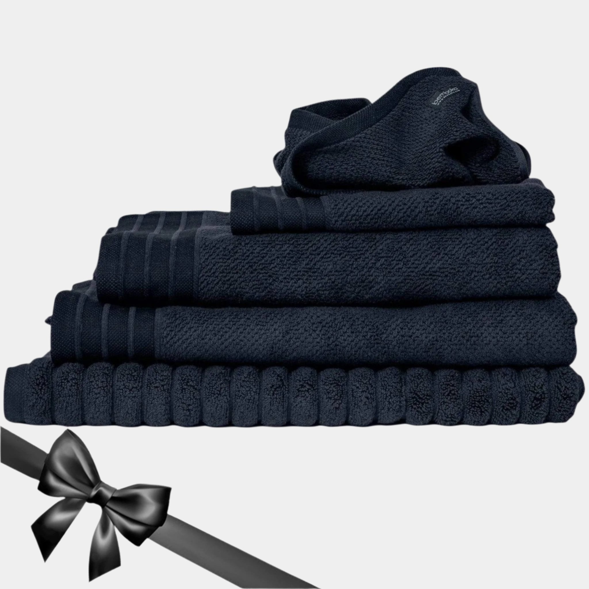 Bemboka Towelling Bemboka Towelling Pure Cotton Complete Set of Bath Sheets - Jacquard Ink Brand