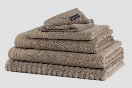 Bemboka Pure Cotton Bath Sheet - Jacquard Mocha