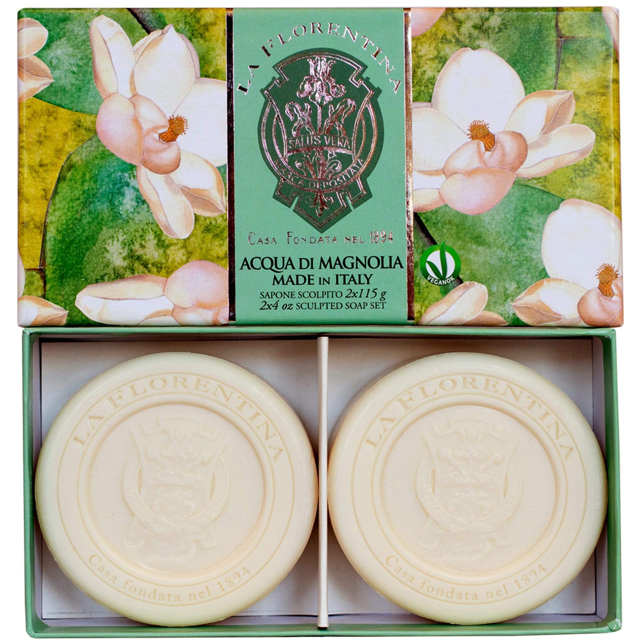 Italian Luxury Group Set of 2 Round Soap La Florentina Set of 6 Mixed 2 Round Soaps 115 g Brand
