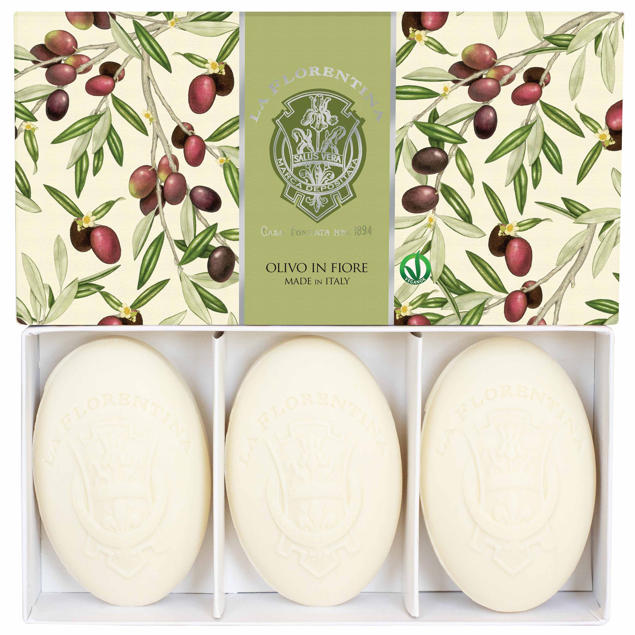 La Florentina Olive Flower 3 Bars Soap 150g Gift Boxed