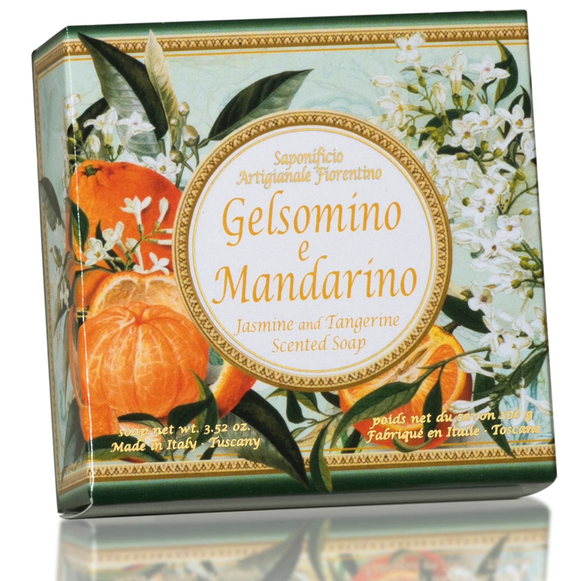 Saponificio Artigianale Fiorentino Bar soap Saponificio Artigianale Fiorentino Jasmine and Tangerine Soap Set of 12 Brand