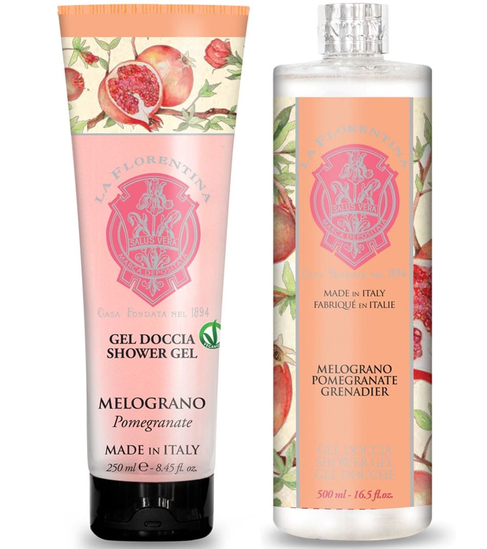 Italian Luxury Group Bath Foam & Shower Gel La Florentina Pomegranate Bath Foam & Shower Gel Set Brand