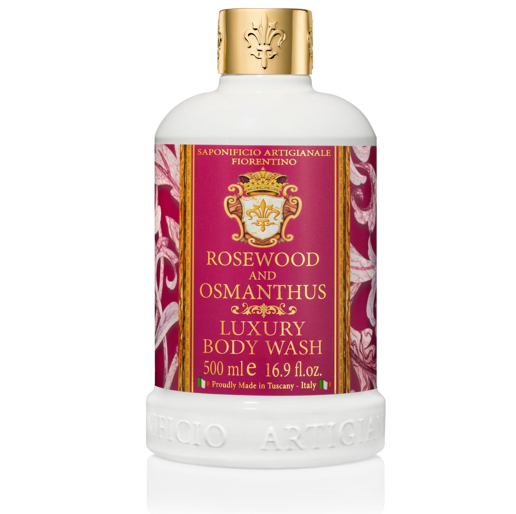 Saponificio Artigianale Fiorentino Liquid Hand Soap Bundle Set Rosewood & Osmanthus Liquid Soap + Bodywash + 3x125g Bar Soap Brand