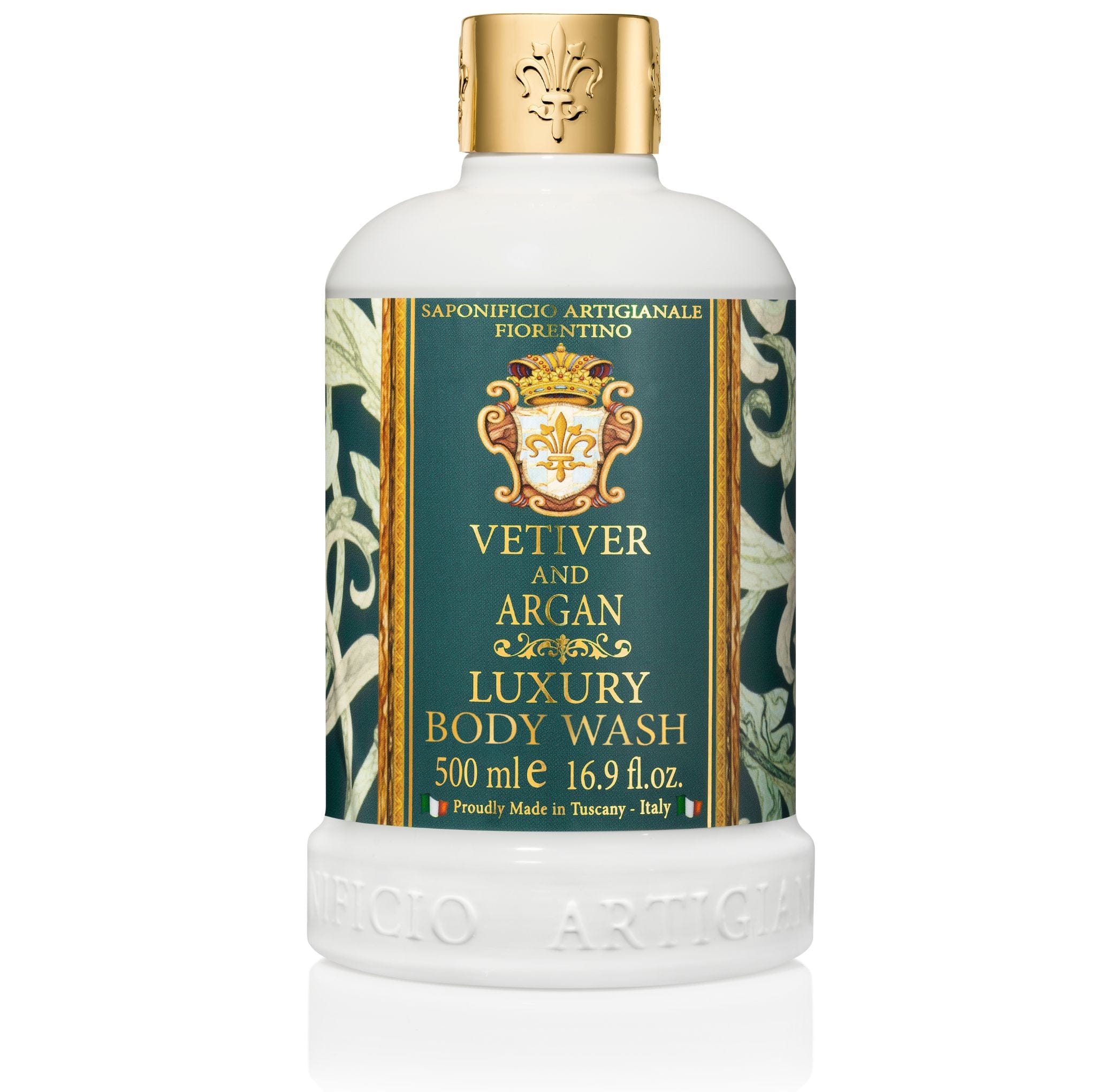 Saponificio Artigianale Fiorentino Liquid Hand Soap Bundle Set Vetiver & Argan Liquid Soap + Bodywash + 3x125g Bar Soap Brand