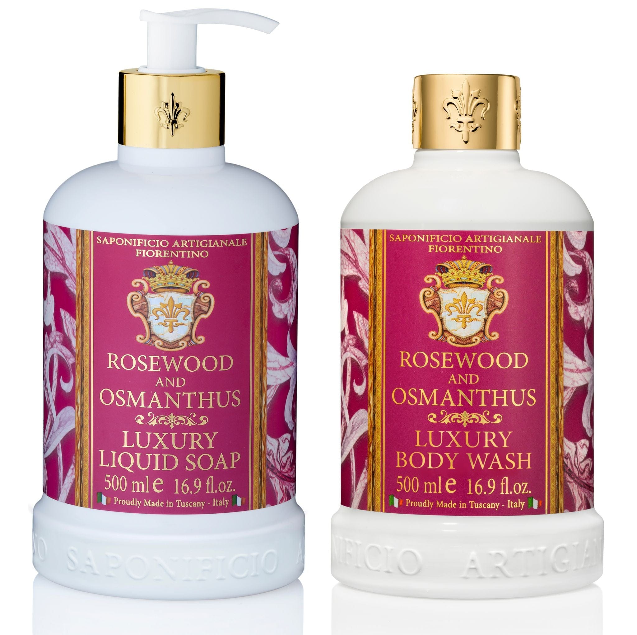 Saponificio Artigianale Fiorentino Liquid Hand Soap Saponificio Artigianale Fiorentino Rosewood & Osmanthus Hand Wash & Body Wash Italian Luxury Soap Brand