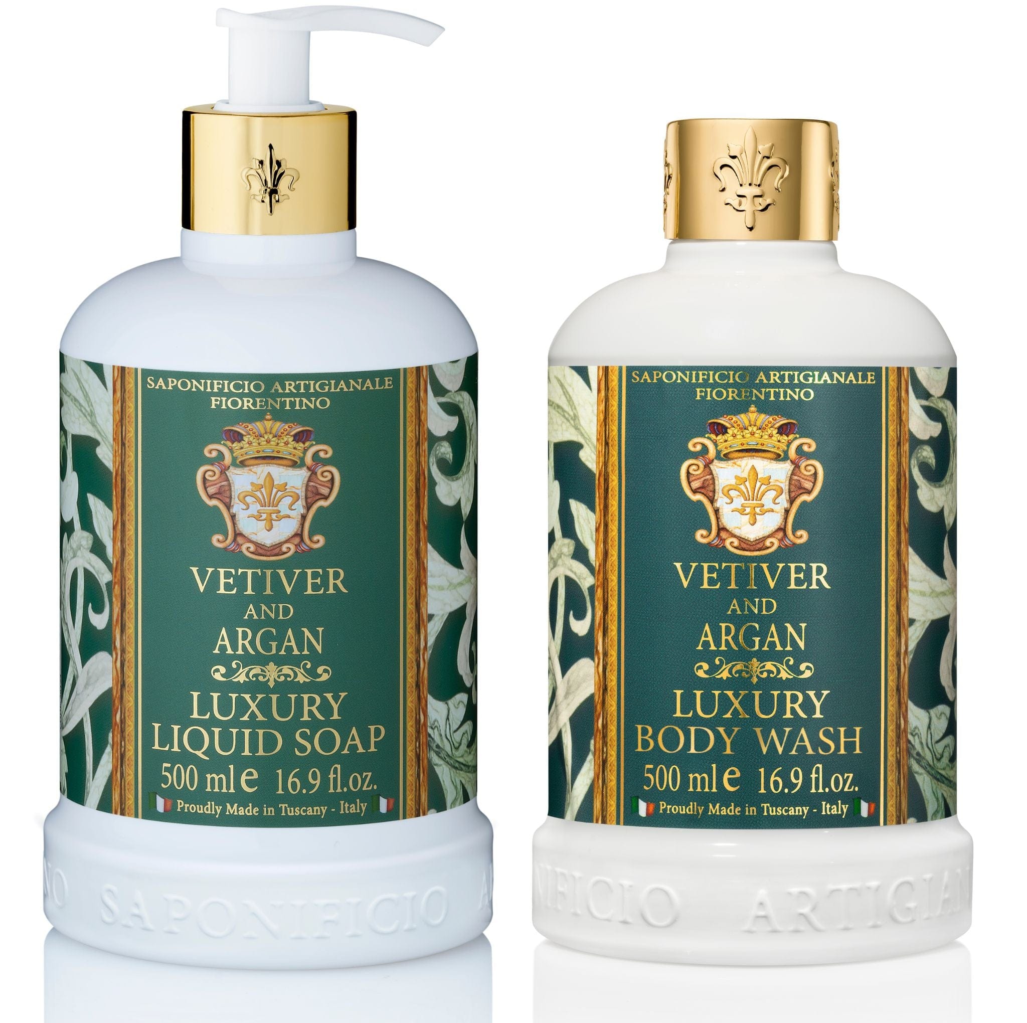 Saponificio Artigianale Fiorentino Liquid Soap Saponificio Artigianale Fiorentino Vetiver & Argan Hand Wash & Body Wash Luxury Italian Spap Brand