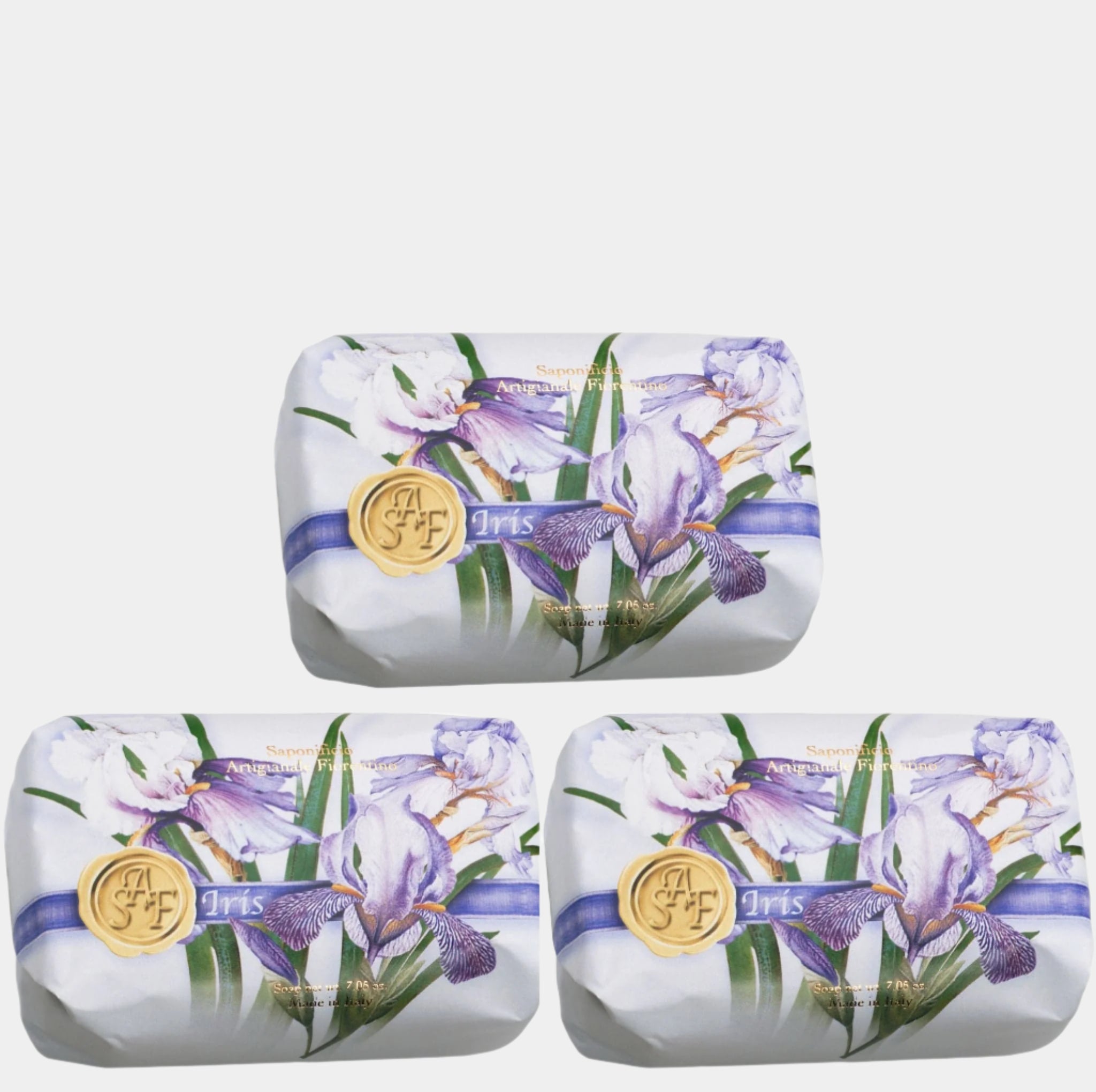 Saponificio Artigianale Fiorentino Bar soap Saponificio Artigianale Fiorentino Iris Bar Soap Set 3pcs Brand