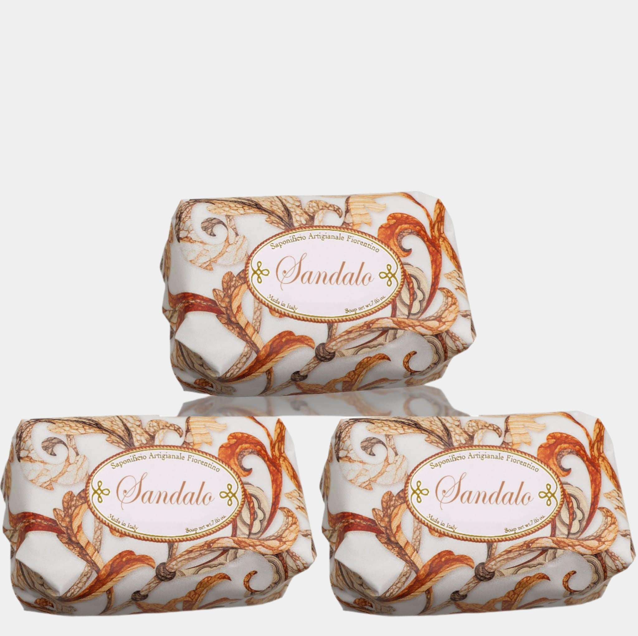 Saponificio Artigianale Fiorentino Bar soap Saponificio Artigianale Fiorentino Sandalwood Bar Soap Set 3pcs Brand