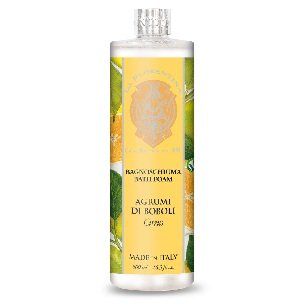 La Florentina Boboli Citrus Bath Foam 500ml Italian Soap Tuscan region made in Italy