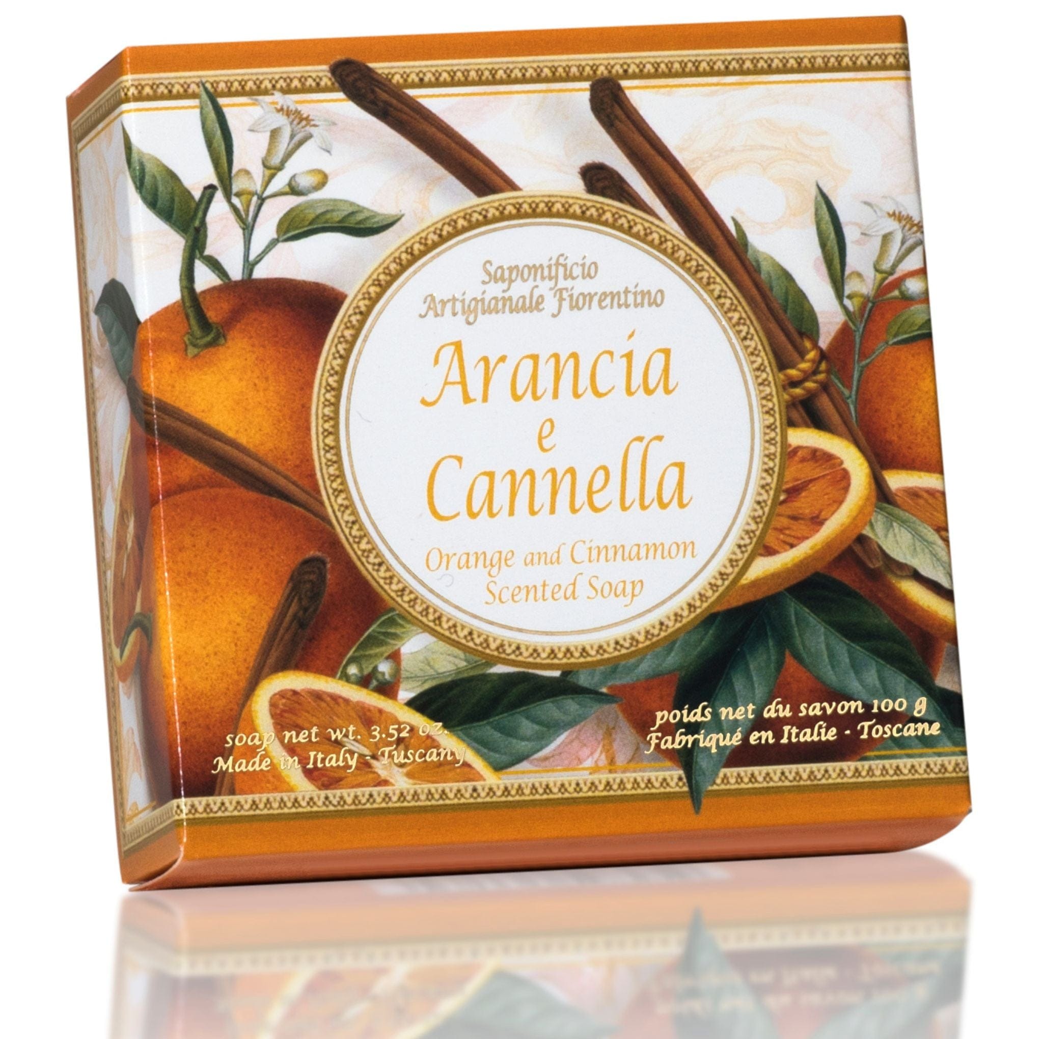 Saponificio Artigianale Fiorentino Bar soap Saponificio Artigianale Fiorentino Orange & Cinnamon Soap Set of 12 Brand