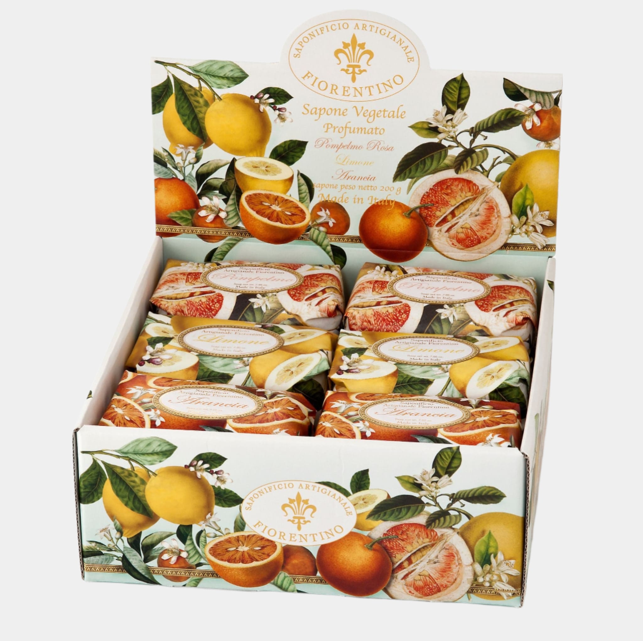 italianluxurygroup.com.au Bar Soap Saponificio Artigianale Fiorentino Sinfonia di Agrumi 12 x 200g Brand