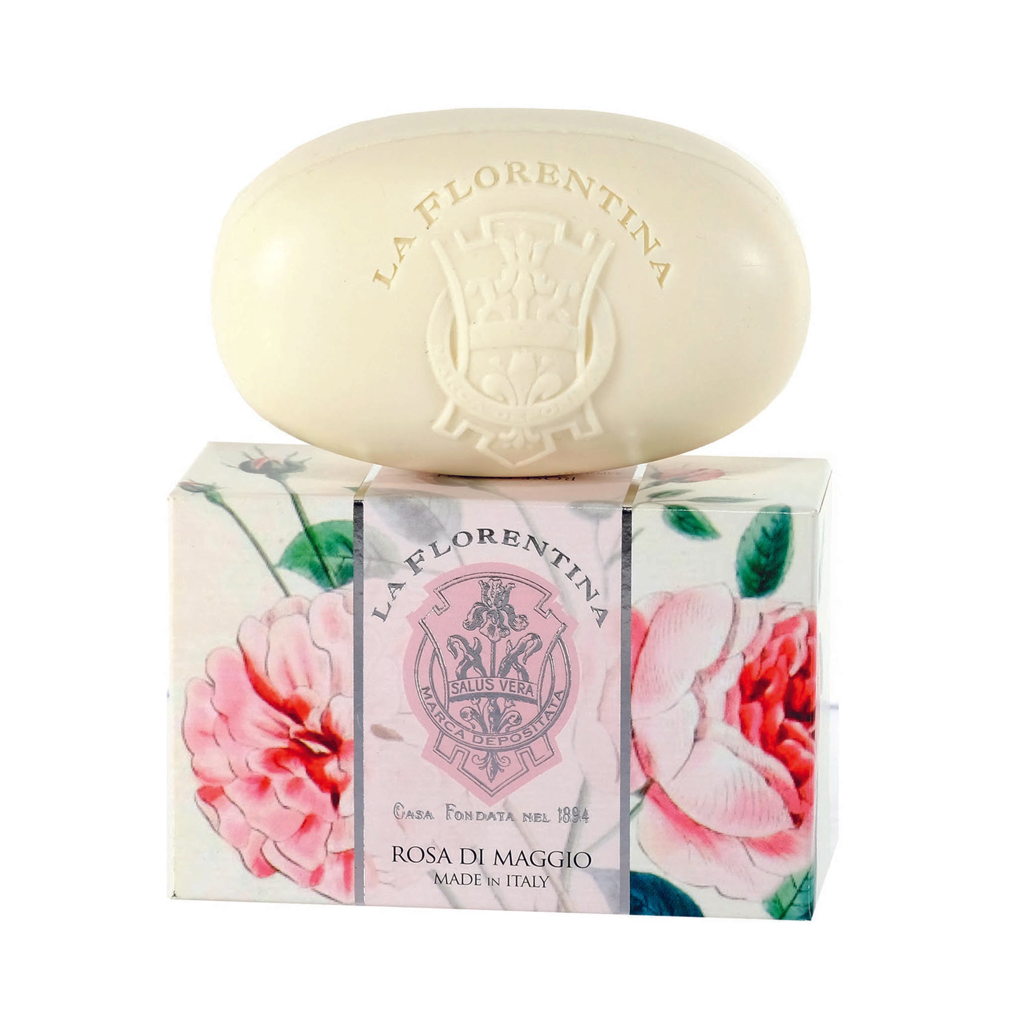 La Florentina Rose of May iItalian Soaps Natural Tuscan Ingredients 300g