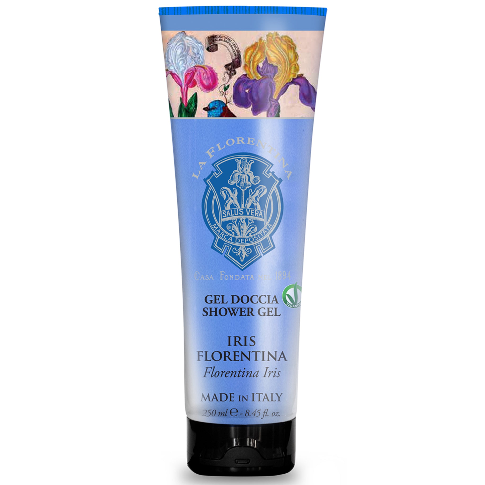 La Florentina Iris shower gel tube 250ml italian soaps and cosmetics