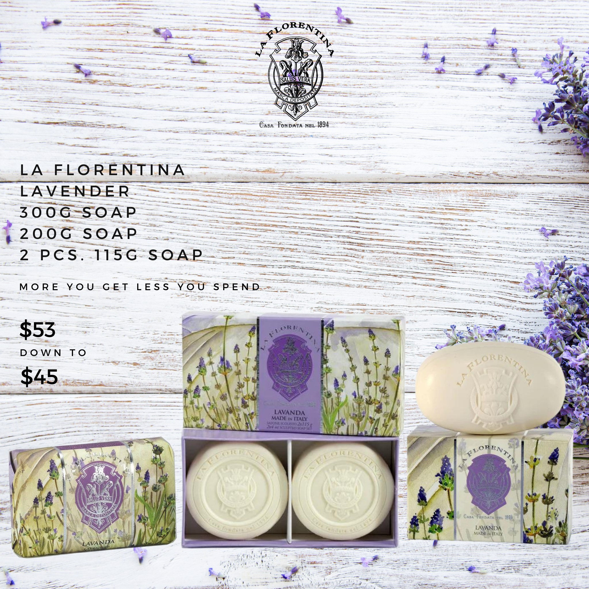 La Florentina Lavender Soap Bundle