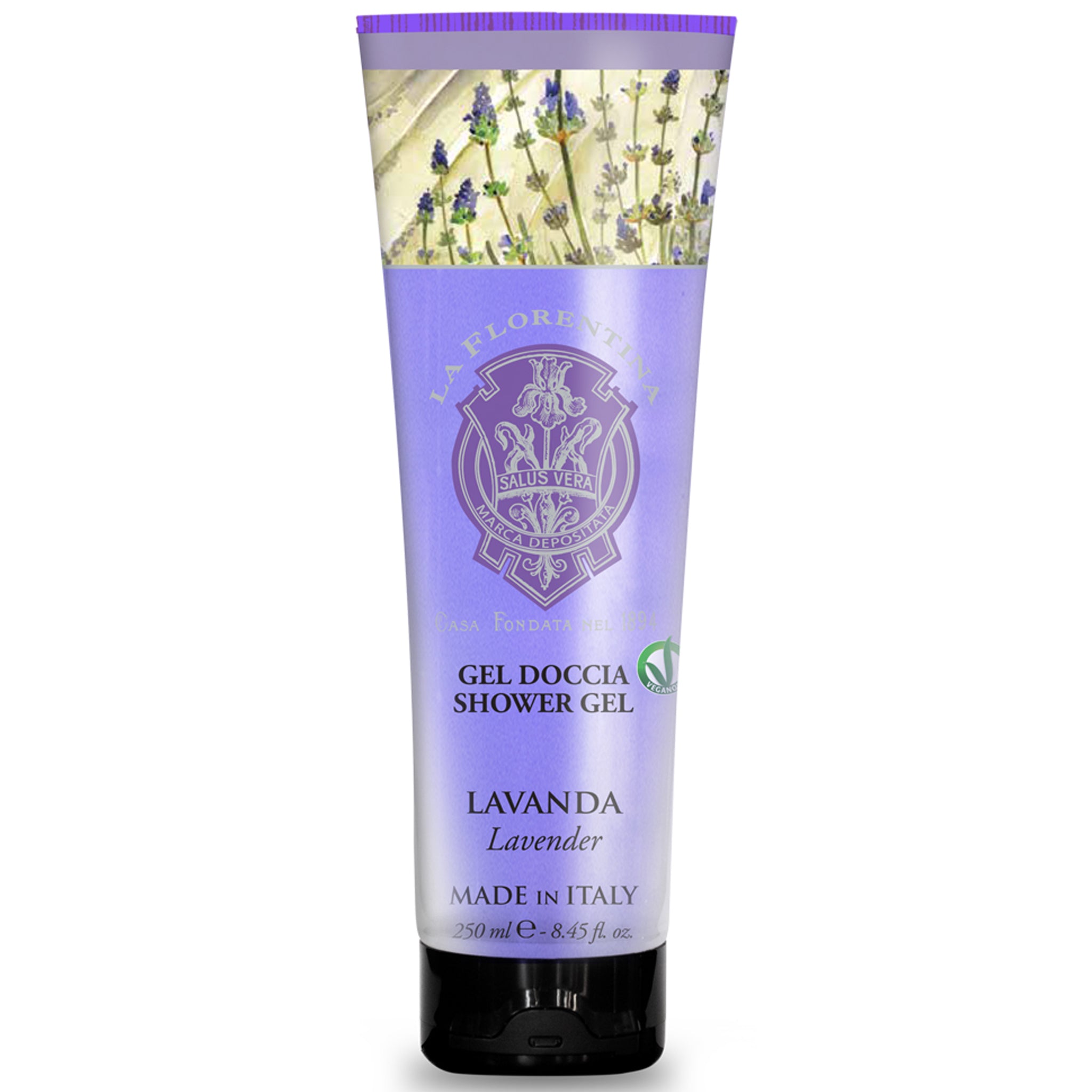 La Florentina Lavender shower gel tube 250ml italian soaps and cosmetics