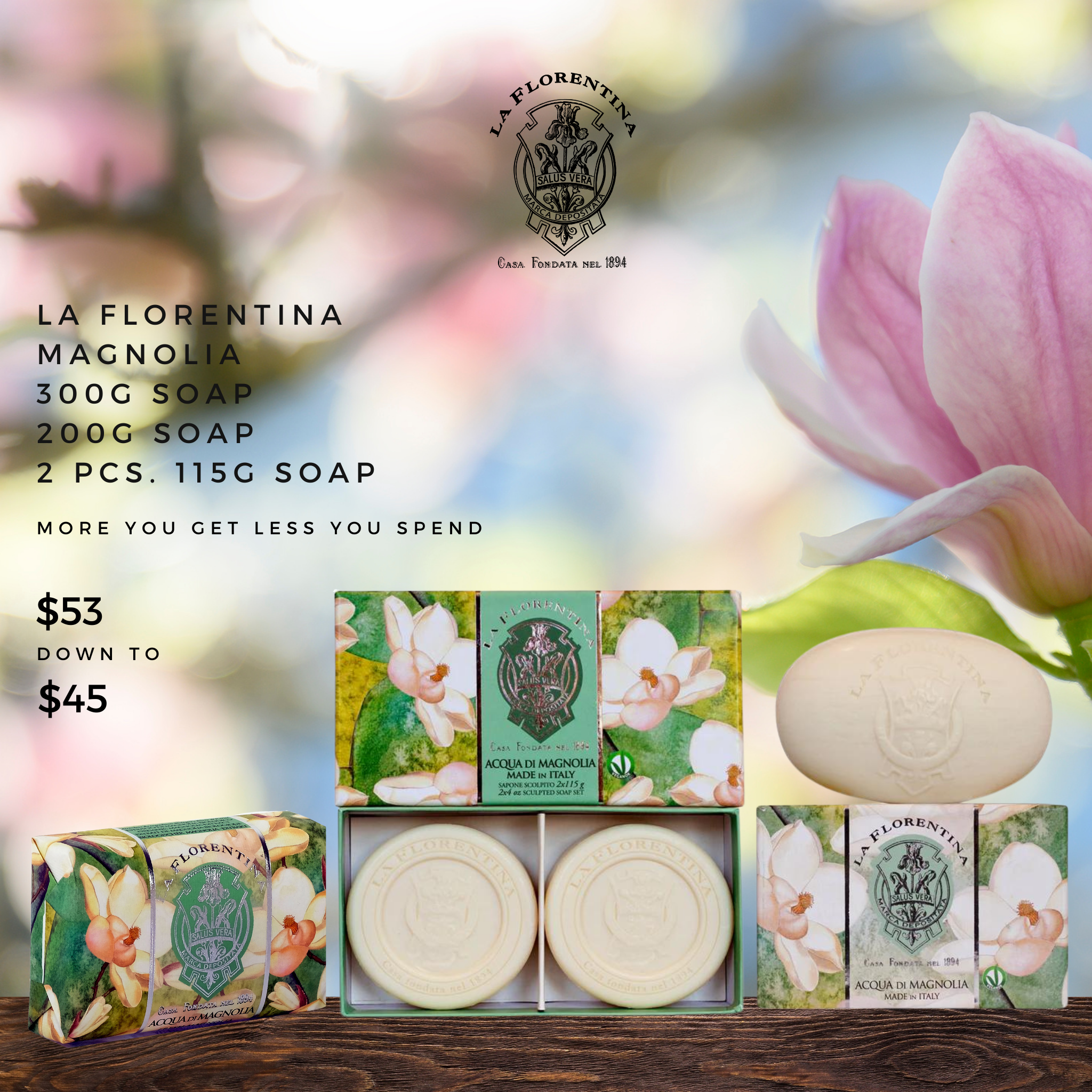 Magnolia soap hot sale