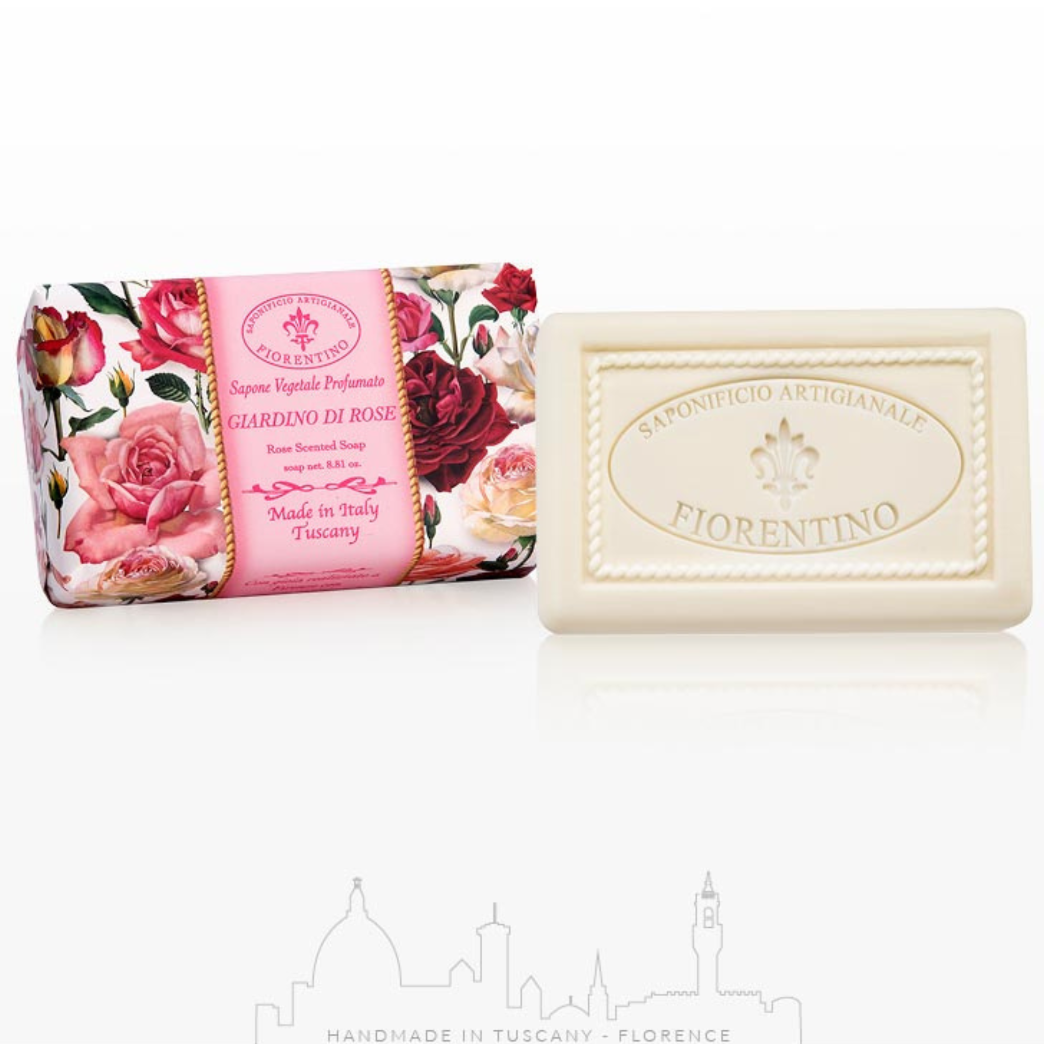 Saponificio Artigianale Fiorentino Garden Rose Bar Soap 6x250g