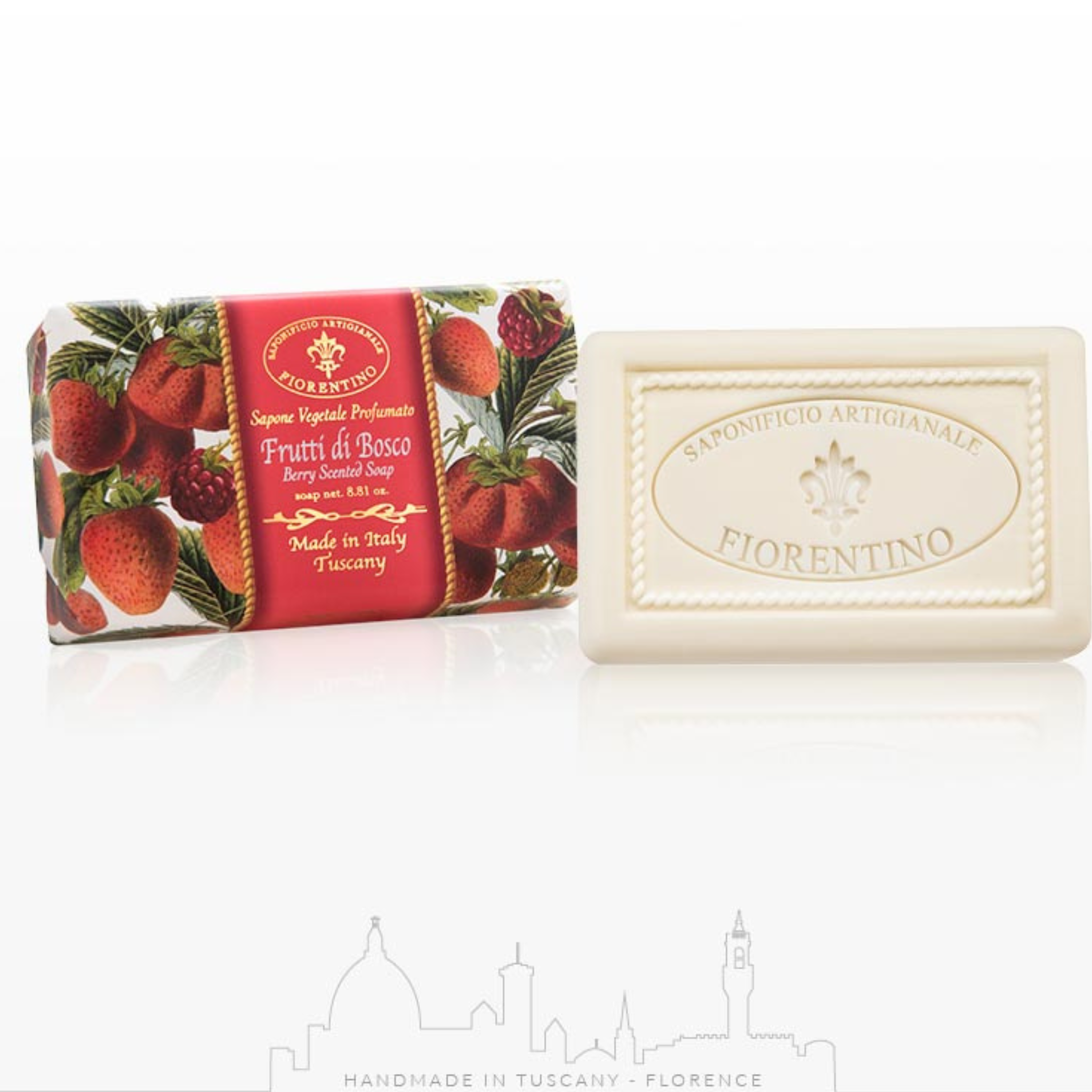 Saponificio Artigianale Fiorentino Berries Bar Soap 6x250g