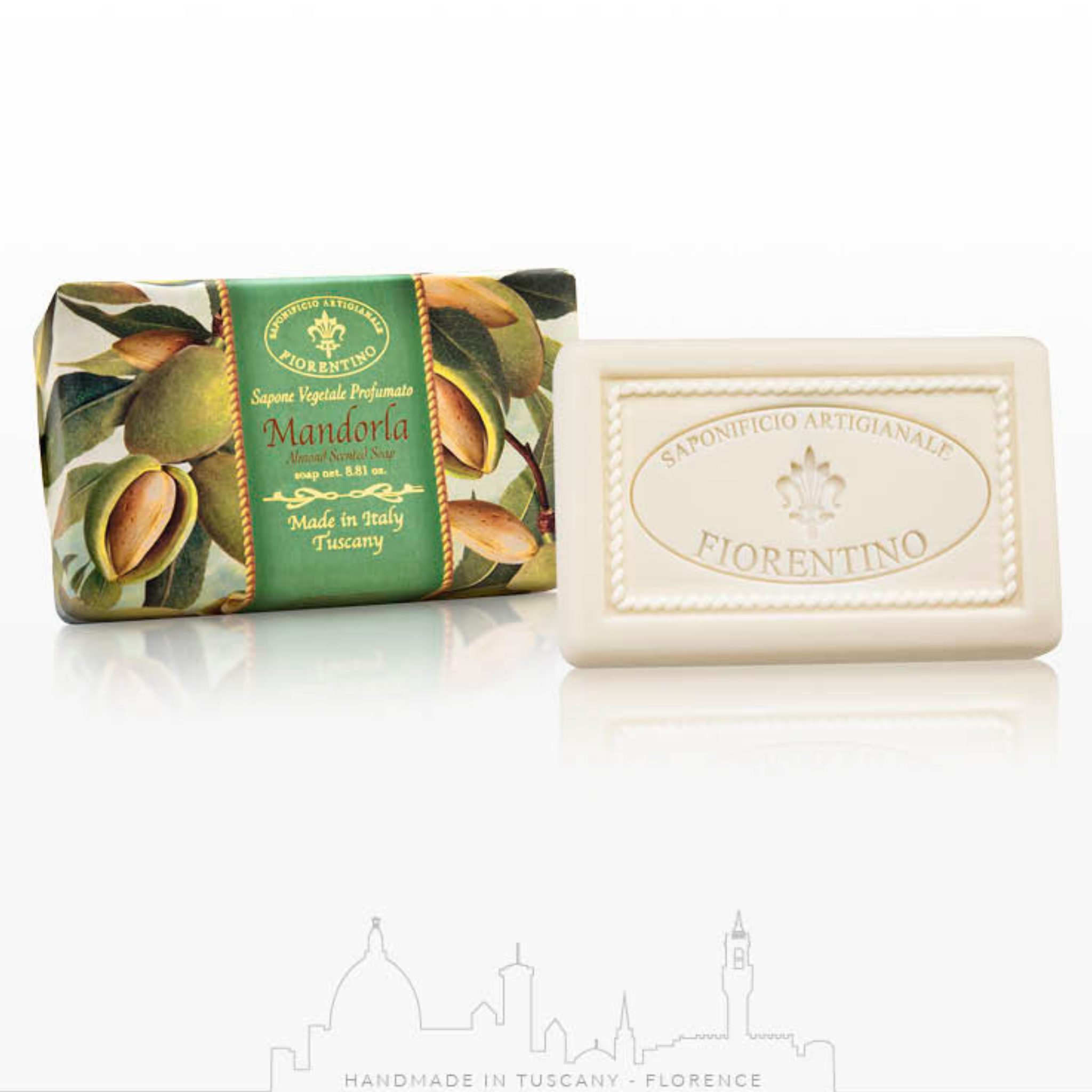 Saponificio Artigianale Fiorentino Almond Bar Soap 6x250g