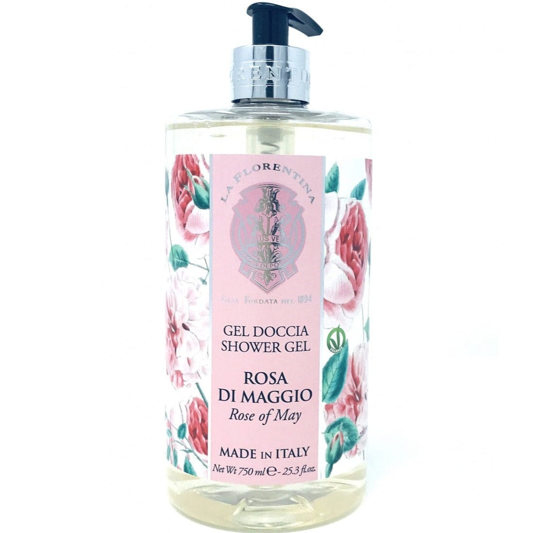 La Florentina Bath Foam & Shower Gel La Florentina Rose of May Shower Gel Bottle Pump 750ml Brand