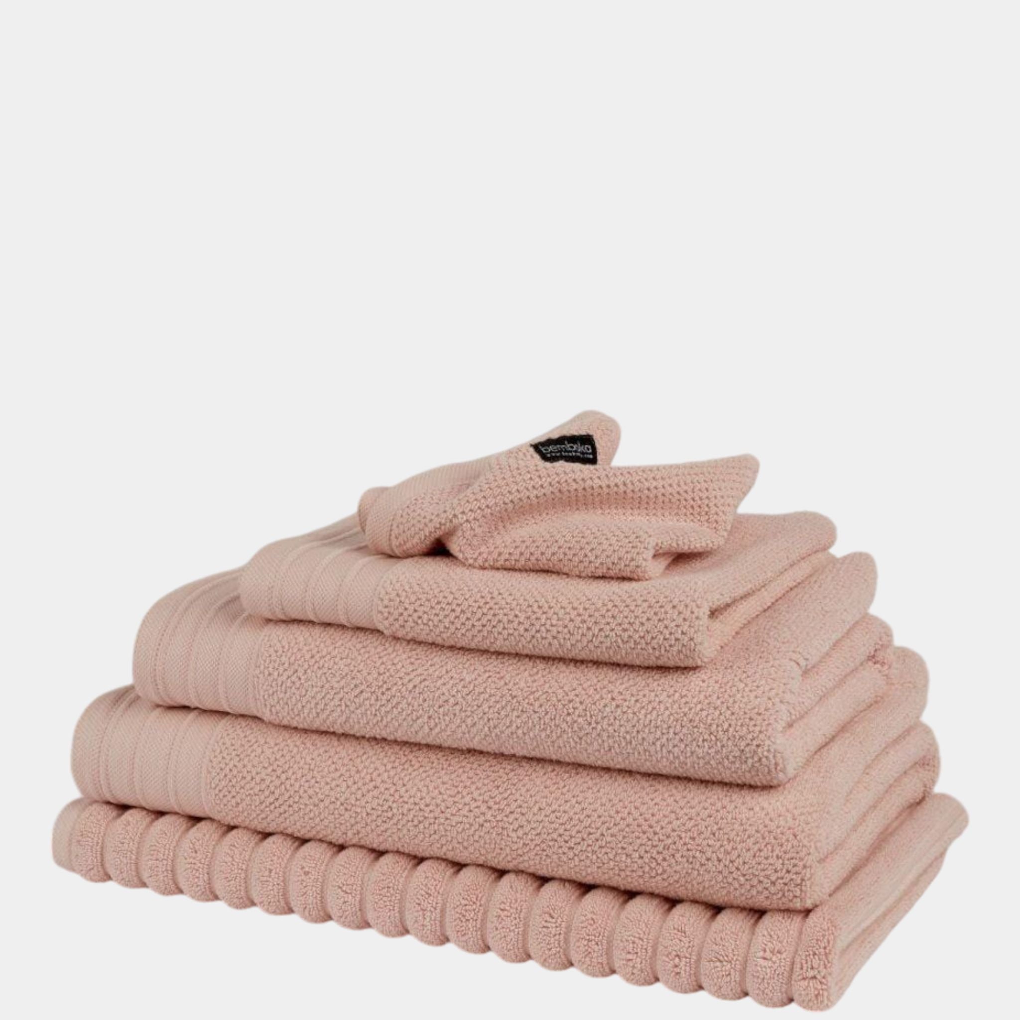 Bemboka Pure Cotton Bath Sheet - Jacquard Blush