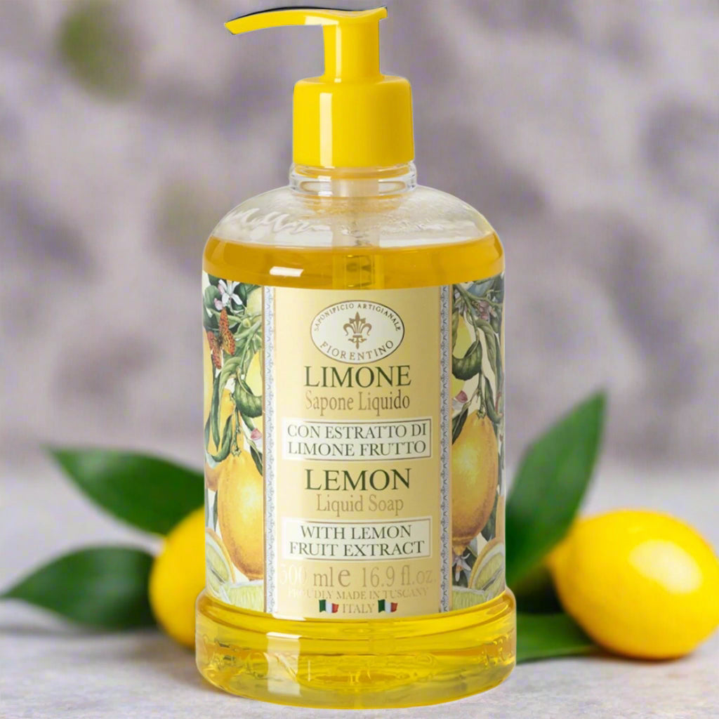 Saponificio Artigianale Fiorentino Lemon Hand Wash Bundle Set 3Pcs