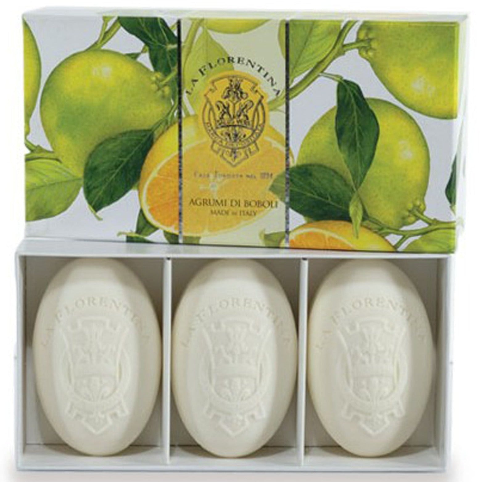 La Florentina Boboli Citrus soap 3 Bars 150g Gift Boxed