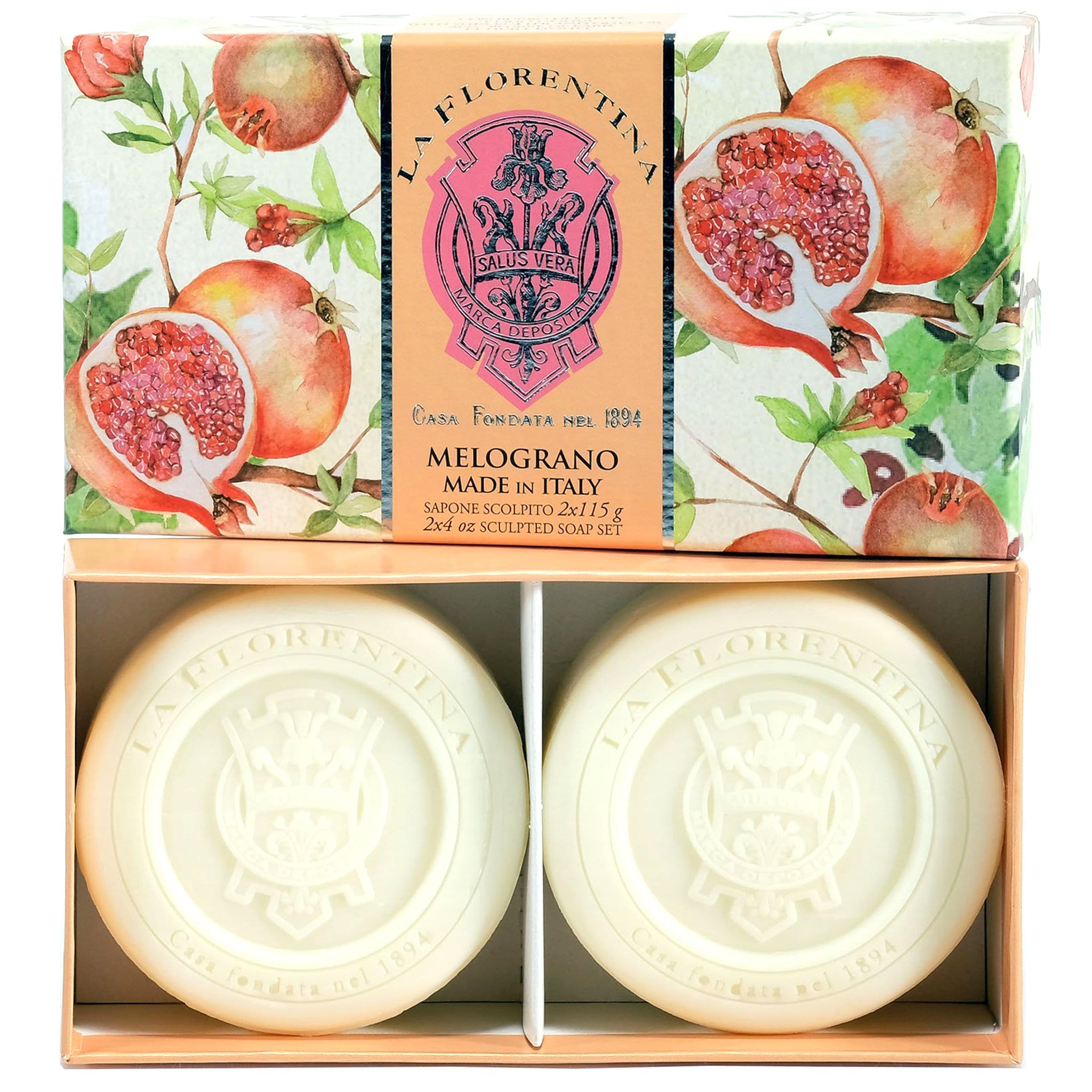 La Florentina Pomegranate 2 Bars soap 115g Gift Box