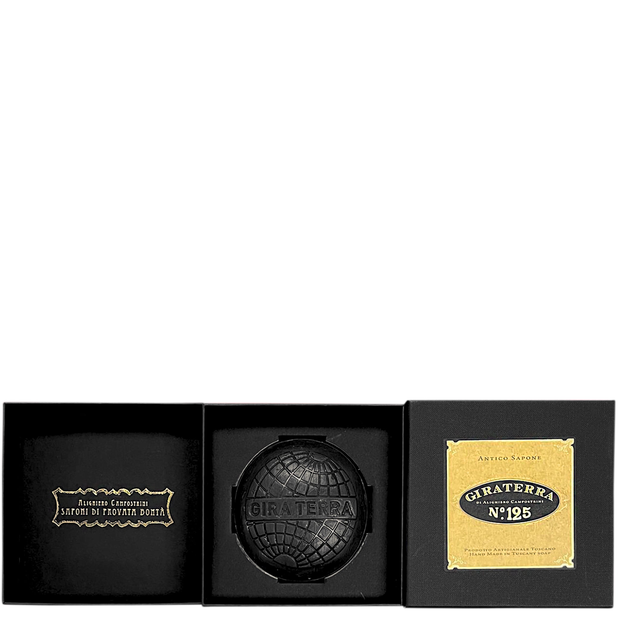 Giraterra Black Luxury Handmade Soap Gift Boxed 220g