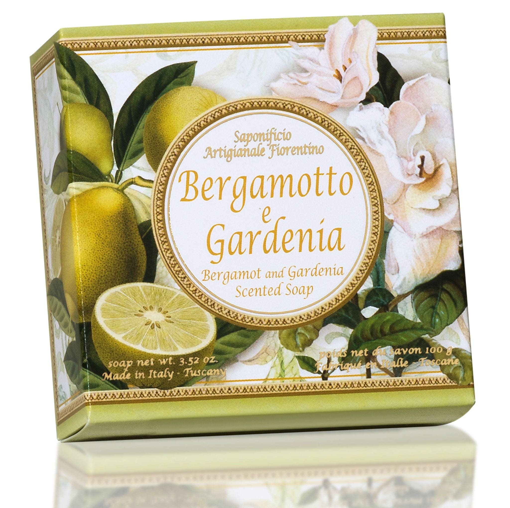 Saponificio Artigianale Fiorentino Bar soap Saponificio Artigianale Fiorentino Bergamot and Gardenia Soap Set of 12 Brand