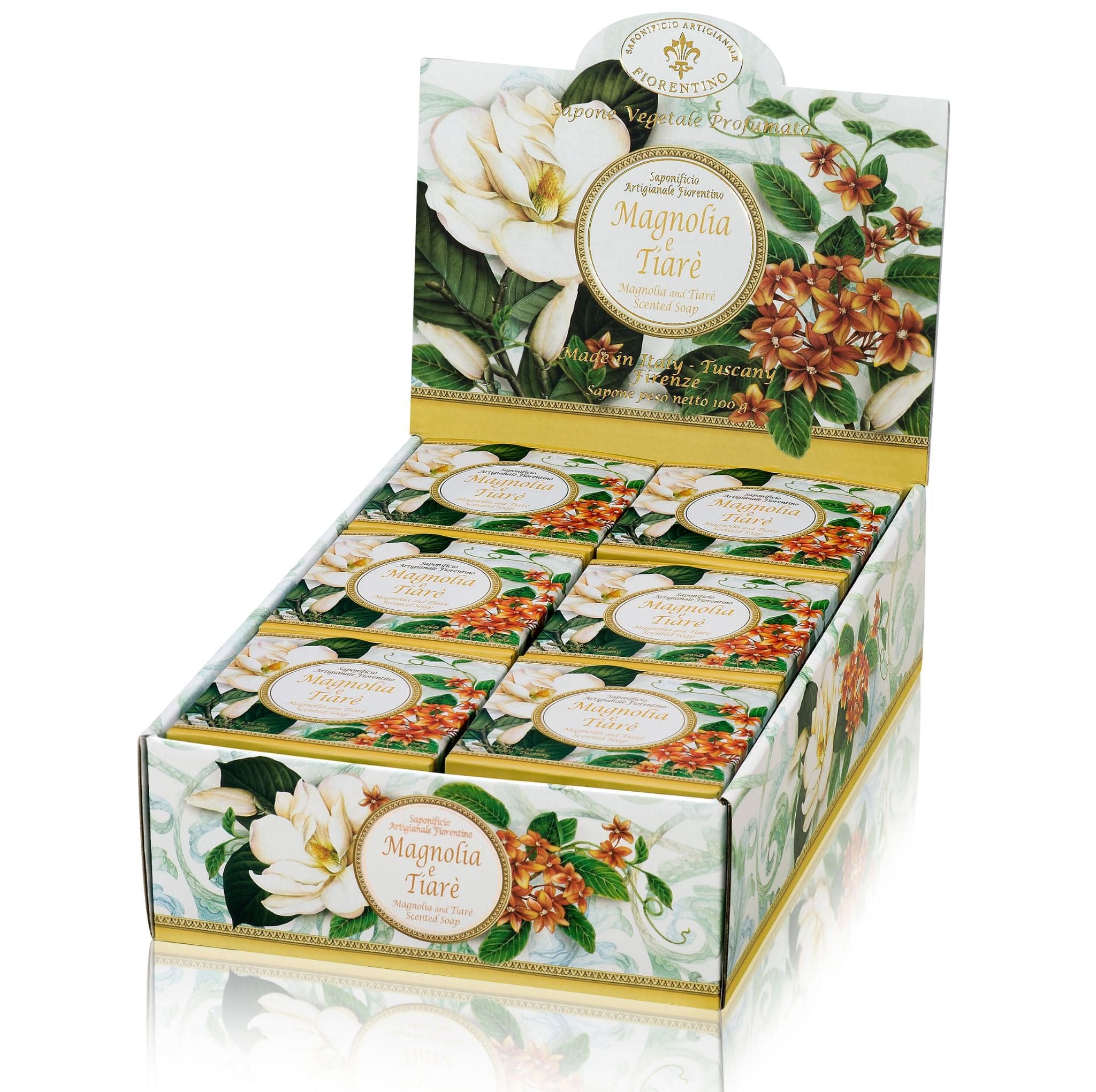 italianluxurygroup.com.au Bar soap Saponificio Artigianale Fiorentino Magnolia and Tiare Flower Soap Set of 12 Brand