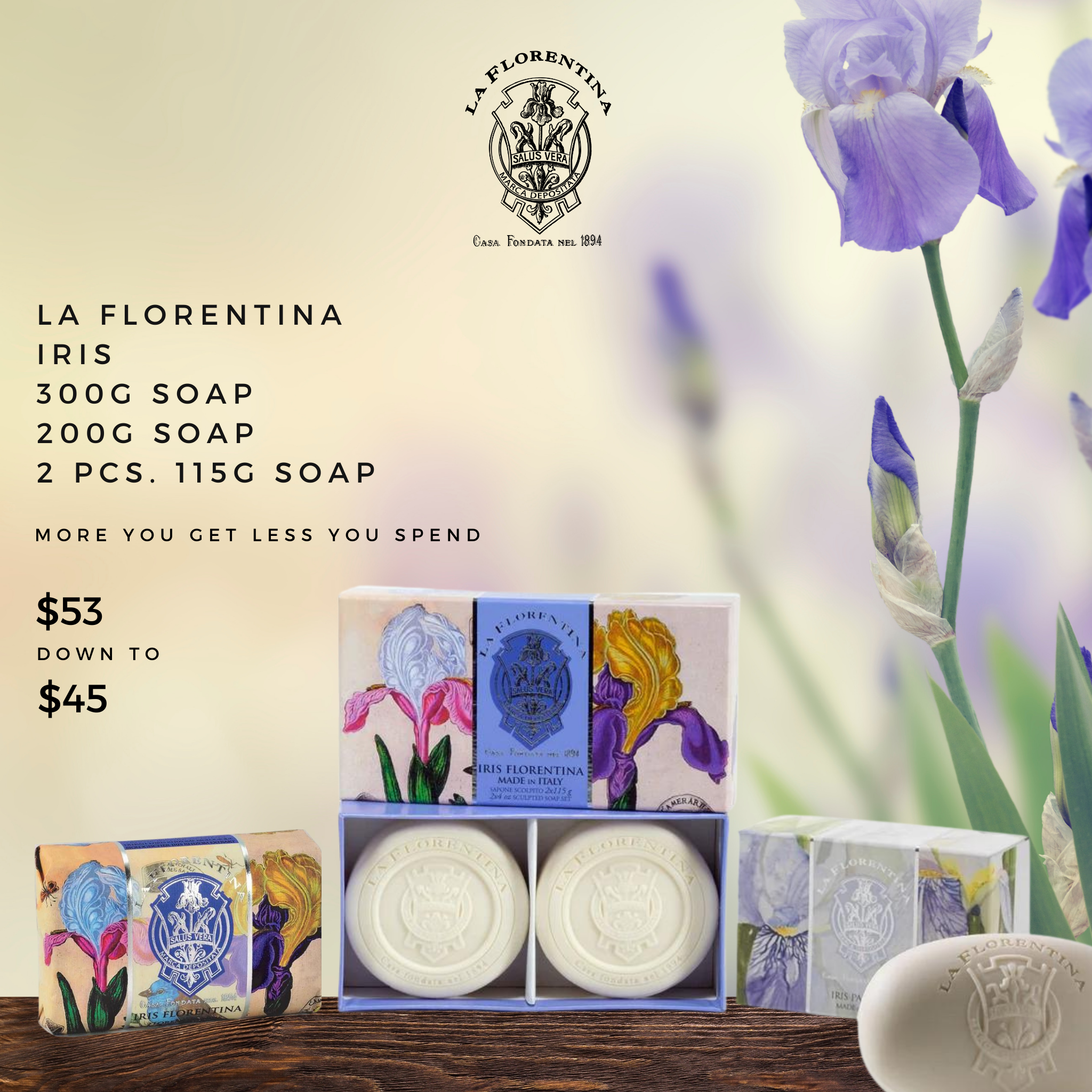 La Florentina Iris Soap Bundle