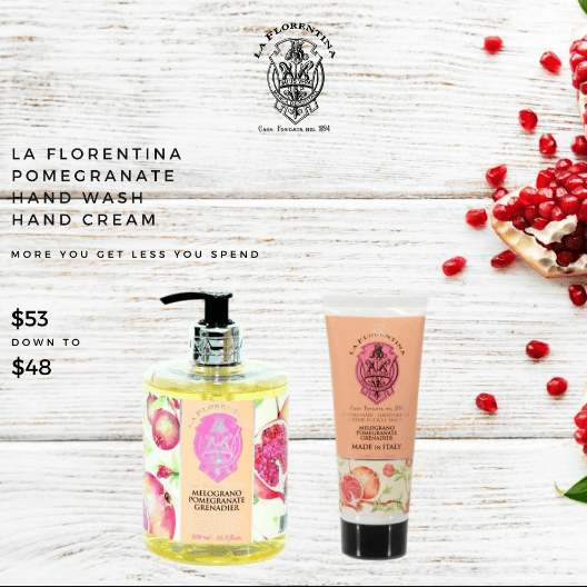 La Florentina Hand Wash 500ml La Florentina Pomegranate Hand Wash & Hand Cream Bundle Brand